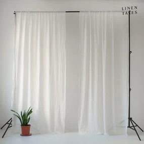 Biała firanka 130x170 cm Daytime – Linen Tales