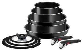 Zestaw garnków aluminiowych 10 szt. INGENIO EASY COOK & CLEAN BLAC L1549042 – Tefal