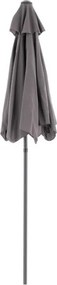 Składany parasol z rączką, 210 cm, antracyt
