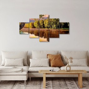 Obraz - Za rzeką (125x70 cm)