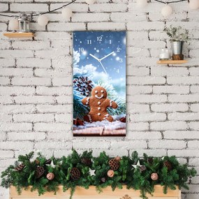 Zegar ścienny Święta Piernik Śnieg Choinka