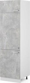 Szafka na lodówkę beton 60x57.2x206.8 r-line