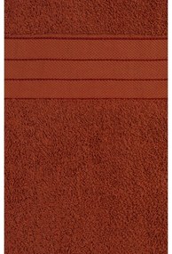 Ceglaste bawełniane ręczniki frotte zestaw 4 szt. 50x100 cm – Good Morning