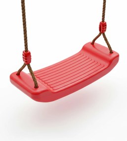 Huśtawka ogrodowa dla dzieci plastikowa Zoya czerwona 100 kg