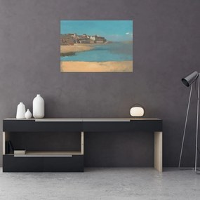Obraz na szkle - Odilon Redon, Village by the Sea in Brittany, reprodukcje (70x50 cm)