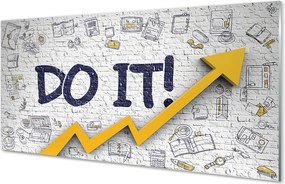 Szklany Panel Motywujące Hasło "Do It"