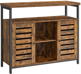 Komoda w stylu loft rustykalny brąz - Legans