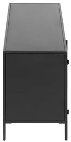 Czarna komoda pod TV Kave Home Shantay