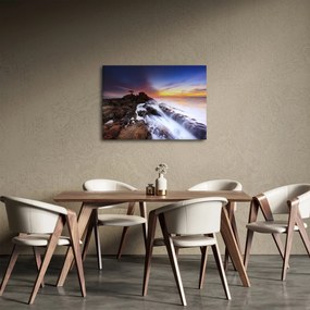 Obraz góry we mgle (70x50 cm)