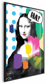 Plakat Mona Lisa Pop-art 60x90 cm z ramą czarną bez marginesu ARTGEIST B