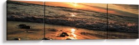 Obraz - Zachód słońca nad oceanem (170x50 cm)