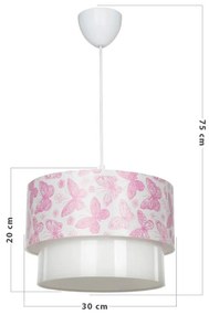 Biało-różowa lampa dziecięca – Squid Lighting