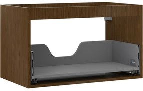 Mexen Box-A korpus szafki podumywalkowej 80 cm, 1 szuflada, orzech - 91AX0-0800-470-1-86
