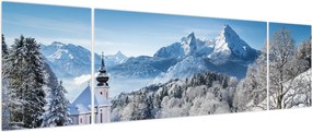 Obraz - Rzut oka na zimowy krajobraz (170x50 cm)