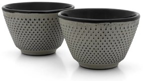 Szare żeliwne filiżanki zestaw 2 szt. 100 ml Jang – Bredemeijer