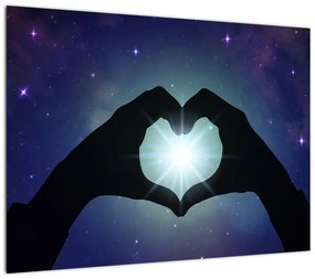 Obraz na szkle - Miłość symboliczna (70x50 cm)