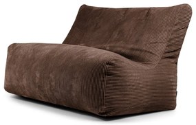 Ciemnobrązowy sztruksowy worek do siedzenia Sofa Seat Lounge – SLOWDOWN
