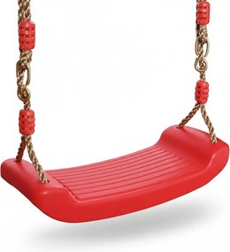 Huśtawka ogrodowa dla dzieci plastikowa Zoya czerwona 100 kg