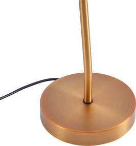 Lampa stołowa Art Deco brązowa z LED - Tableau