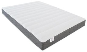 Zestaw 140 x 190 cm stelaż z jasną naturalną skrzynią i szufladą + materac o grub. 18 cm z pianką o wysokiej gęstości, pamięcią kształtu i oddychającym pokrowcem 3D - HEAVEN marki Ysmée