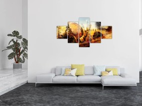Obraz - Motyw szamana (125x70 cm)
