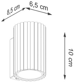 Czarny nowoczesny metalowy kinkiet - 4X D287 P6-D21