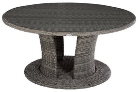 Rattanowy zestaw do jadalni BORNEO LUXURY 1 + 8 (szary)