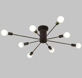 Lampa sufitowa metalowa loft cylinder wisząca AT43-8SZ-Czarna