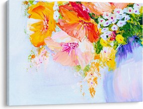 Obraz - Kwiaty, malarstwo (70x50 cm)