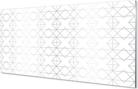 Panel szklany do Kuchni Zarys Wielokątów