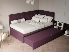 Łóżko dziecięco-młodzieżowe LUCA z dodatkową powierzchnią spania - 80x200