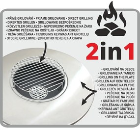 Grill na węgiel drzewny ø 58,5 cm Plancha Moon – Cattara