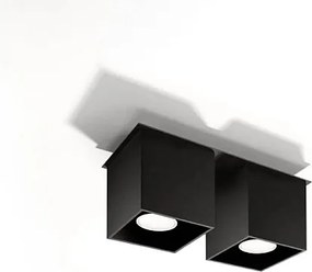Plafon QUAD 2 czarny