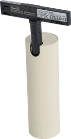 Nowoczesny reflektor beżowy z czarnym do systemu szynowego 1-fazowego GU10 35mm - Slimline Uzzy