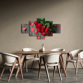 Obraz - bukiet róż (125x70 cm)
