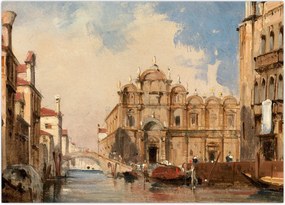 Obraz - Jules-Romain Joyant, The Scuola di San Marco, Venice, reprodukcje (70x50 cm)