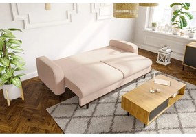 Beżowa sztruksowa sofa 220 cm Beata – Ropez