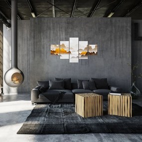 Obraz - Góry we mgle (125x70 cm)