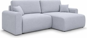 Rozkładany narożnik dwustronny L NORDEN PAROS 250x140 cm, jasnoszary