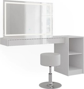Stół do toalety biały 120x40.1x12 sherry