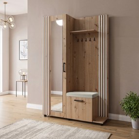 Garderoba ARMADIO - Dąb artisan / Lamele białe