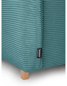 Turkusowy sztruksowy rozkładany narożnik (z przestawnym narożnikiem) Tori – Bonami Selection