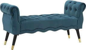 Ławka Paris Teal/Gold Cm 120X40X60
