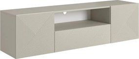 Szafka RTV Asha 167 cm wisząca z szufladą i wnęką - kaszmir