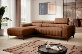 Narożnik CALDO S/MINI Lewostronny z funkcją spania wolnostojąca w tkaninie RUN AGAIN 53 WERSAL