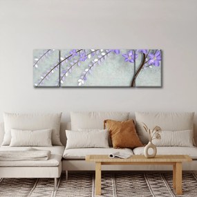 Obraz - Fioletowy deszcz (170x50 cm)
