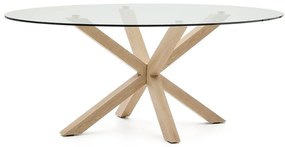 Stół ze szklanym blatem 100x200 cm Argo – Kave Home