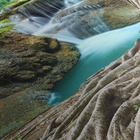 Obraz - Rzeka z wodospadami (170x50 cm)