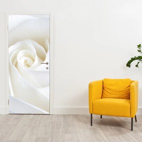 Fototapeta na drzwi - Biała róża (95x205cm)