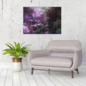 Obraz - fioletowe drzewa (70x50 cm)